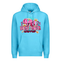 Ocean Blue breast cancer warrior Premium Hoodie - AdoDesignShop