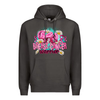 Smoke breast cancer warrior Premium Hoodie - AdoDesignShop