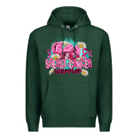 Sports Green breast cancer warrior Premium Hoodie - AdoDesignShop