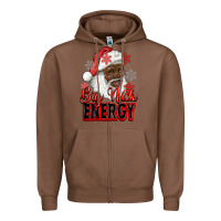 Chestnut big nick energy afro santa Zipper Hoodie - RanaPortraitStore