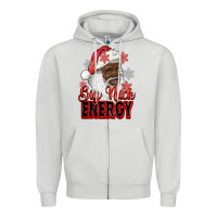 Dove Grey big nick energy afro santa Zipper Hoodie - RanaPortraitStore