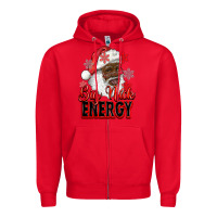 Red big nick energy afro santa Zipper Hoodie - RanaPortraitStore