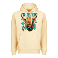 Pina Colada i'm freakin freezin long haired cow Premium Hoodie - Jasminsmagicworld