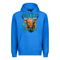 True Royal i'm freakin freezin long haired cow Premium Hoodie - Jasminsmagicworld