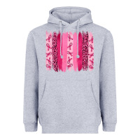 Heather Grey breast aweraness brushstrokes Heavyweight Hoodie - RanaPortraitStore