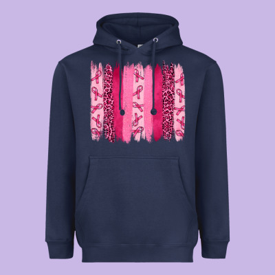 Breast Aweraness Brushstrokes Heavyweight Hoodie Designed By Ranaportraitstore