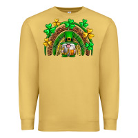 Antique Gold St. Patrick's Day gnome rainbow Premium Sweatshirt - Neo Western