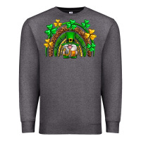 Charcoal Heather St. Patrick's Day gnome rainbow Premium Sweatshirt - Neo Western