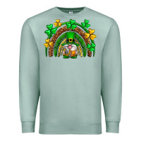 Seafoam St. Patrick's Day gnome rainbow Premium Sweatshirt - Neo Western