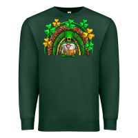 Sports Green St. Patrick's Day gnome rainbow Premium Sweatshirt - Neo Western