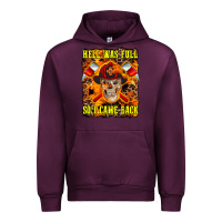 Mauve Wine Western Hell Was Full So I Came Back Urban Hoodie - LillyAllenDesigns