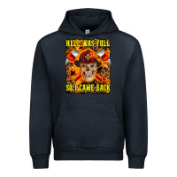 Navy Western Hell Was Full So I Came Back Urban Hoodie - LillyAllenDesigns