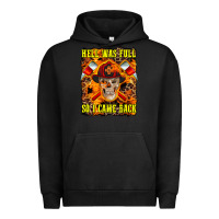 Pigment Black Western Hell Was Full So I Came Back Urban Hoodie - LillyAllenDesigns