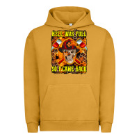 Pigment Peanut Butter Western Hell Was Full So I Came Back Urban Hoodie - LillyAllenDesigns