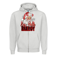 Dove Grey big nick energy santa claus Zipper Hoodie - RanaPortraitStore