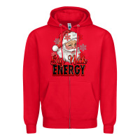 Red big nick energy santa claus Zipper Hoodie - RanaPortraitStore
