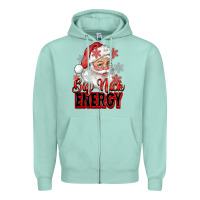 Seafoam big nick energy santa claus Zipper Hoodie - RanaPortraitStore