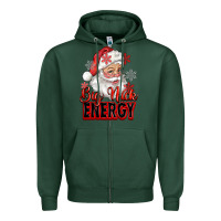 Sports Green big nick energy santa claus Zipper Hoodie - RanaPortraitStore