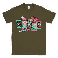 Army Green nurse Classic Tee - RanaPortraitStore