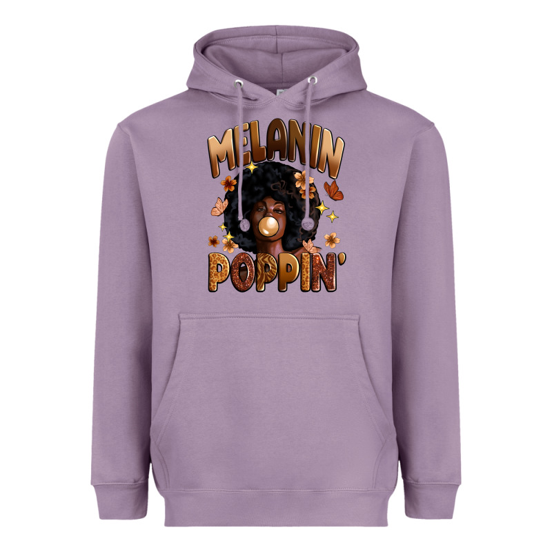 Melanin Poppin Heavyweight Hoodie by Zillion Design Studio | Teevron