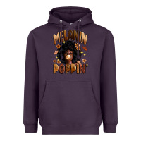 Plum melanin poppin Heavyweight Hoodie - Zillion Design Studio