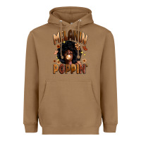 Toasted Coconut melanin poppin Heavyweight Hoodie - Zillion Design Studio