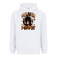 White melanin poppin Heavyweight Hoodie - Zillion Design Studio