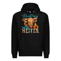Black don't be a salty heifer long haired cow Premium Hoodie - Jasminsmagicworld