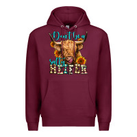 Burgundy don't be a salty heifer long haired cow Premium Hoodie - Jasminsmagicworld