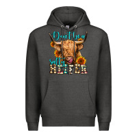 Charcoal Heather don't be a salty heifer long haired cow Premium Hoodie - Jasminsmagicworld