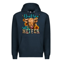 Navy don't be a salty heifer long haired cow Premium Hoodie - Jasminsmagicworld