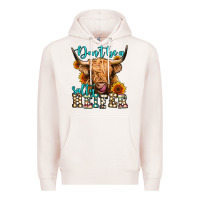 Pale Pink don't be a salty heifer long haired cow Premium Hoodie - Jasminsmagicworld