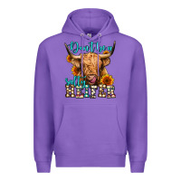 Purple don't be a salty heifer long haired cow Premium Hoodie - Jasminsmagicworld