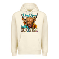 Sandshell don't be a salty heifer long haired cow Premium Hoodie - Jasminsmagicworld