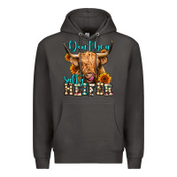 Smoke don't be a salty heifer long haired cow Premium Hoodie - Jasminsmagicworld