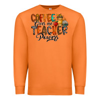Carrot coffee gives me teacher Premium Sweatshirt - CowhideDigitalArt