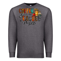 Charcoal Heather coffee gives me teacher Premium Sweatshirt - CowhideDigitalArt