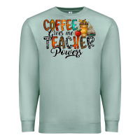 Seafoam coffee gives me teacher Premium Sweatshirt - CowhideDigitalArt
