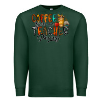 Sports Green coffee gives me teacher Premium Sweatshirt - CowhideDigitalArt