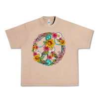 Burro floral peace sign with gemstone Urban Heavy Tee - Artiststas
