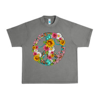 Tornado floral peace sign with gemstone Urban Heavy Tee - Artiststas