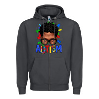 Smoke autism afro man Zipper Hoodie - texasbilliewilder