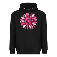 Breast Awareness Cancer Pink Sunflower Heavyweight Hoodie | Teevron