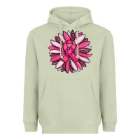 Matcha breast awareness cancer pink sunflower Heavyweight Hoodie - RanaPortraitStore