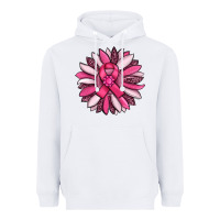 White breast awareness cancer pink sunflower Heavyweight Hoodie - RanaPortraitStore