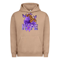 Pigment Burro hope lavender ribbon all cancers Urban Hoodie - NancyCooperArtShop