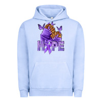 Pigment Grape Ice hope lavender ribbon all cancers Urban Hoodie - NancyCooperArtShop