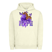 Pigment Pistachio hope lavender ribbon all cancers Urban Hoodie - NancyCooperArtShop