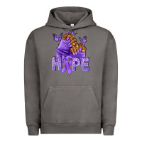 Pigment Tornado hope lavender ribbon all cancers Urban Hoodie - NancyCooperArtShop
