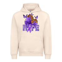 Sandshell hope lavender ribbon all cancers Urban Hoodie - NancyCooperArtShop
